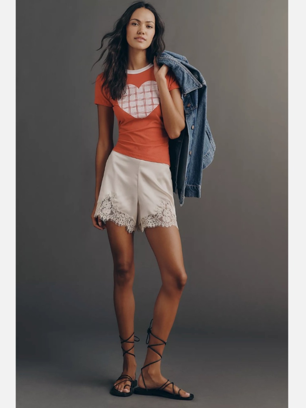 NWT ANTHROPOLOGIE LETLUV HEART RINGER TEE